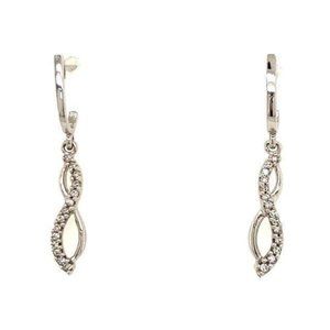 10KT Diamond Drop Earrings. Never worn